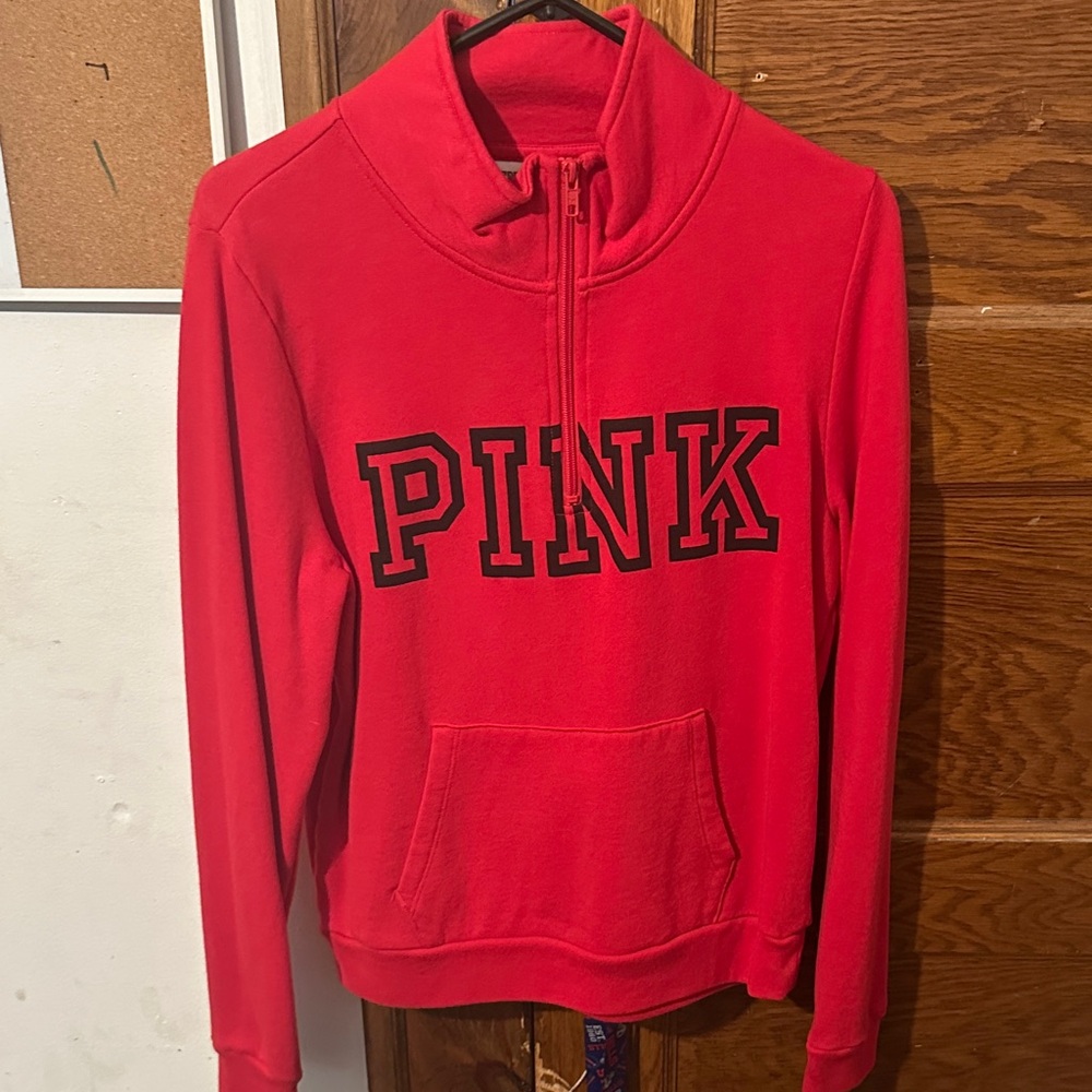 PINK Victoria's Secret Red Cowl Neck Sweater
